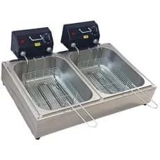 Fritadeira Industrial Elétrica 10 litros 2 cubas Profissional OFERTA
