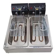 Fritadeira Elétrica 6 litros 2 cubas de 3L cada Profissional Bar/Lanchonete OFERTA