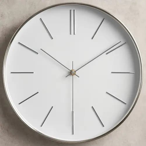 Relógio de Decoração Escritório Relógio de Parede Silencioso Pilha Moderno Clássico Minimalista