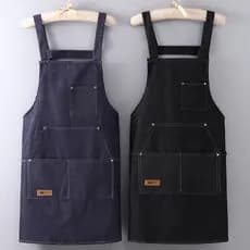 Avental Profissional Jeans Chef Cozinha Barista Churrasqueiro Gastronomia Ajustável