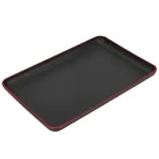 Bandeja de Servir Retangular Preta - Plástico - 30x20 ou 32x23 ou 39x28
