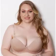 Sutiã Com Bojo Plus Size Alças E Costas De Silicone Sutiã Tamanhos 46 48 50 52
