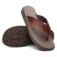 Chinelo Masculino antesstres  sandália Lerrout em couro legítimo a pronta entrega