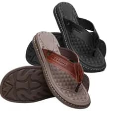Kit Chinelo Masculino Couro Legítimo Sandália Ortopédica Antistress