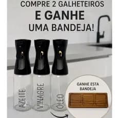 Galheteiro de vidro spray personalizado
