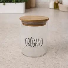 Pote de vidro hermético para temperos- 200mL