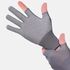Luvas Unisex Fina Pontilhada UV Antideslizante Dedilhada Tela Sensível Ciclismo