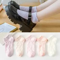 Cor sólida Morandi meias femininas poliéster algodão respirável alta elasticidade não-estrangulamento casa Commuter All-