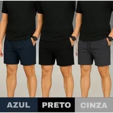 Shorts Tactel Bermuda Masculina Mauricinho Kit Short Tectel Praia Short Masculino Liso