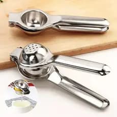 Kit 02 Espremedor De Limão Manual 20cm Limões De Aço Inoxidável Multiuso para Casa Cozinha Bar Restaurante