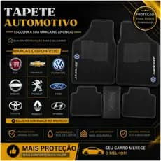 Jogo Tapete Carro Universal Resistente 5 Peças