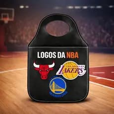 Lixeira Automotiva Estampa Times NBA Acessório para Carro Universal