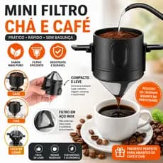 Mini Filtro de Café Chá Coador de Café Reutilizável Portátil