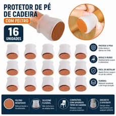 4/8/16/24/32 Protetor de Pé de Cadeira Mesa Redondo Silicone 3,5cm Feltro Anti Deslizante