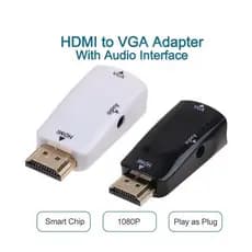 Mini Macho Para Fêmea Adaptador HDMI VGA HD 1080P Com Cabo De Áudio Conversor Portátil PC Laptop TV Box Monitor Projetor