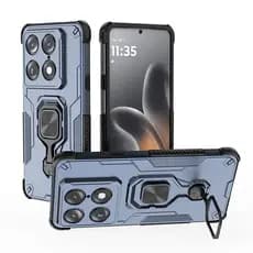 Para Motorola Signature 5G Dupla Camada Híbrida Armadura À Prova De Choque Caso Anel Suporte Capa