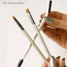 KIT COM 03 PINCÉIS SOBRANCELHA