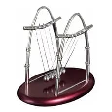 Pêndulo De Newton Pequeno Decoração Jogo De Bolas A 14cm x C 11.5cm x L 17.5cm