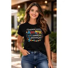 Blusa Tshirt Autismo Feminina Algodão Camiseta Autista Inclusão