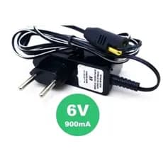 Fonte Carregador 6v 900ma Para Moto Elétrica Bandeirante Bivolt