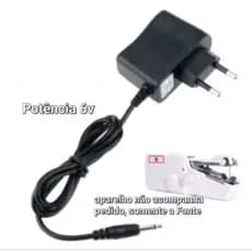 Fonte Para Mini Maquina De Costura Portátil 6v plug P2 Bivolt  C/NF