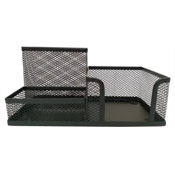 Kit Organizador para Escritório com 3 Partes Preto