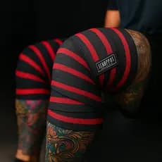 Kit De 1 Até 2 Faixas de Joelho Elástica para Treino Agachamento, Powerlifting Exercícios Intensos