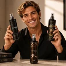 Combo 3 Body Splash Masculino Malbeck Essencialle Magnata Árabe 200ml Longa Duração Homem Cheiroso