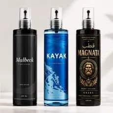 Kit De 2 Até 3 Body Splash Malbeck Forte Praia de Kaiyak Magnata Árabe 200ml Cada Homem Cheiroso