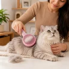Escova Remocao Pelos Pet Formato Gato Ergonomica Sortida