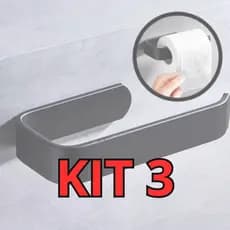 Kit 3 Suportes Para Papel Higienico