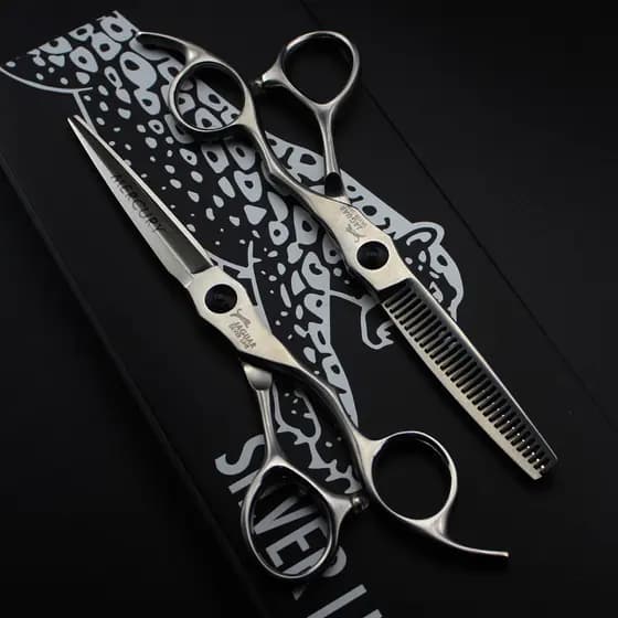 Tesoura De Barbeiro Alemã Profissional JAGUAR Corte De Cabelo De 6 Polegadas