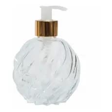 Porta Sabonete Vidro Bola Aspiral 250 Ml Com Válvula Para Porta Sabonete Luxo - Linda decoração