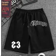 Short Masculino Moletom Treino Bermuda Masculina Chicago 23 Casual Algodão