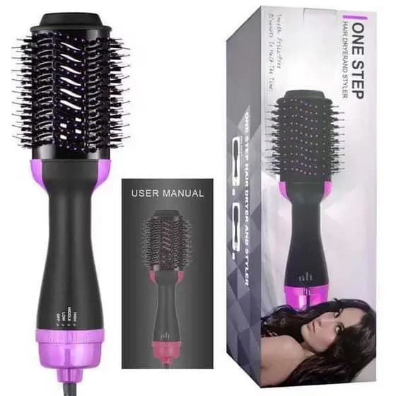 Escova Secadora 110V Alisador Elétrica Quente Cabelo Com 3 Em1 Hair Styler