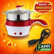 Panela Elétrica Aquecimento Rápido Antiaderente Alimentos Multifuncional 110v e 220v