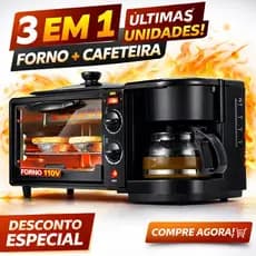 Forno 3 em 1 com Cafeteira 110V
