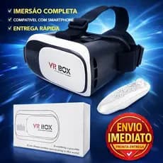 Óculos Vr Box 2.0 Realidade Virtual + Controle Cardboard 3d Bluetooth