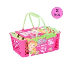 Kit Panelinhas Cozinha Infantil Cesta Leva Papinha