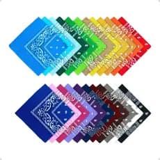 6 Bandanas Faixa Lenço Para Cabelo Estampado Moda Rock Varias Cores