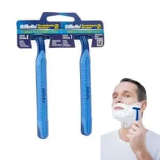 Prestobarba Aprelho De Barbear Gillette Utra-Grip 2 Pares Com Lubrificante
