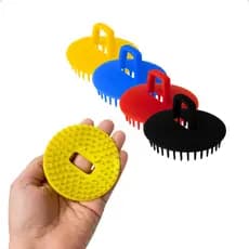 Kit 3 Pente Escova Para Cabelo Redondo De Bolso Para Barbeiro Barba Plástico
