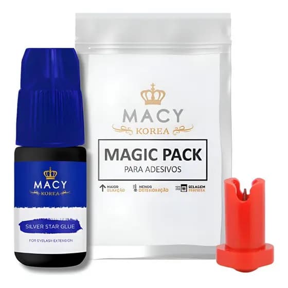 Cola Macy Para Alongamento De Cílios Fio A Fio 3ml Cor Azul