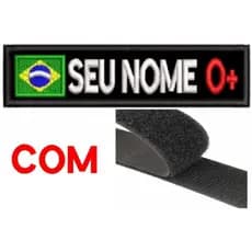 1 Tarjeta Sutache Bordada Identificação com Fixação Com Bandeira