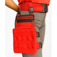 Kit Pochete de Perna +Bordado +Cinto de Guarnição NA Brigadista