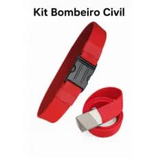 Kit Cinto N.A Vermelho + Cinto de Calça BC