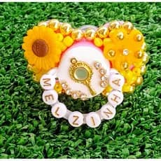 chupeta erê decorada oxum personalizada com nome .