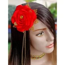 Rosa para cabelo ,presilha de flor cigana /pomba gira/pomba gira cigana /umbanda/candomblé.