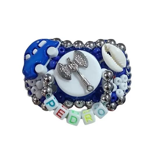 chupeta erê personalizada com nome, Pedrinho, Joãozinho , trovão, ibeijada.