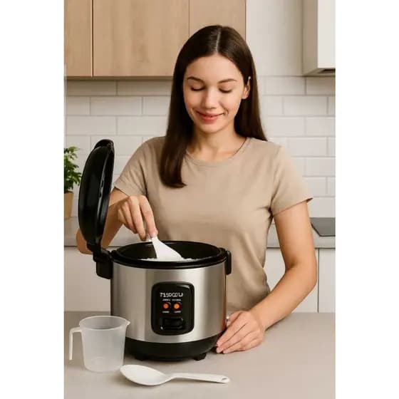 Panela Eletrica Arroz 1 Litro Cozimento Rapido Design Moderno Automática Preta 127v e 220v